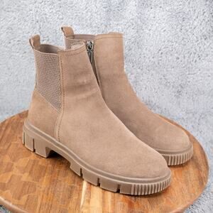 Blondo Bandit Women's Boots Taupe Size 8.5 M Inside Zip